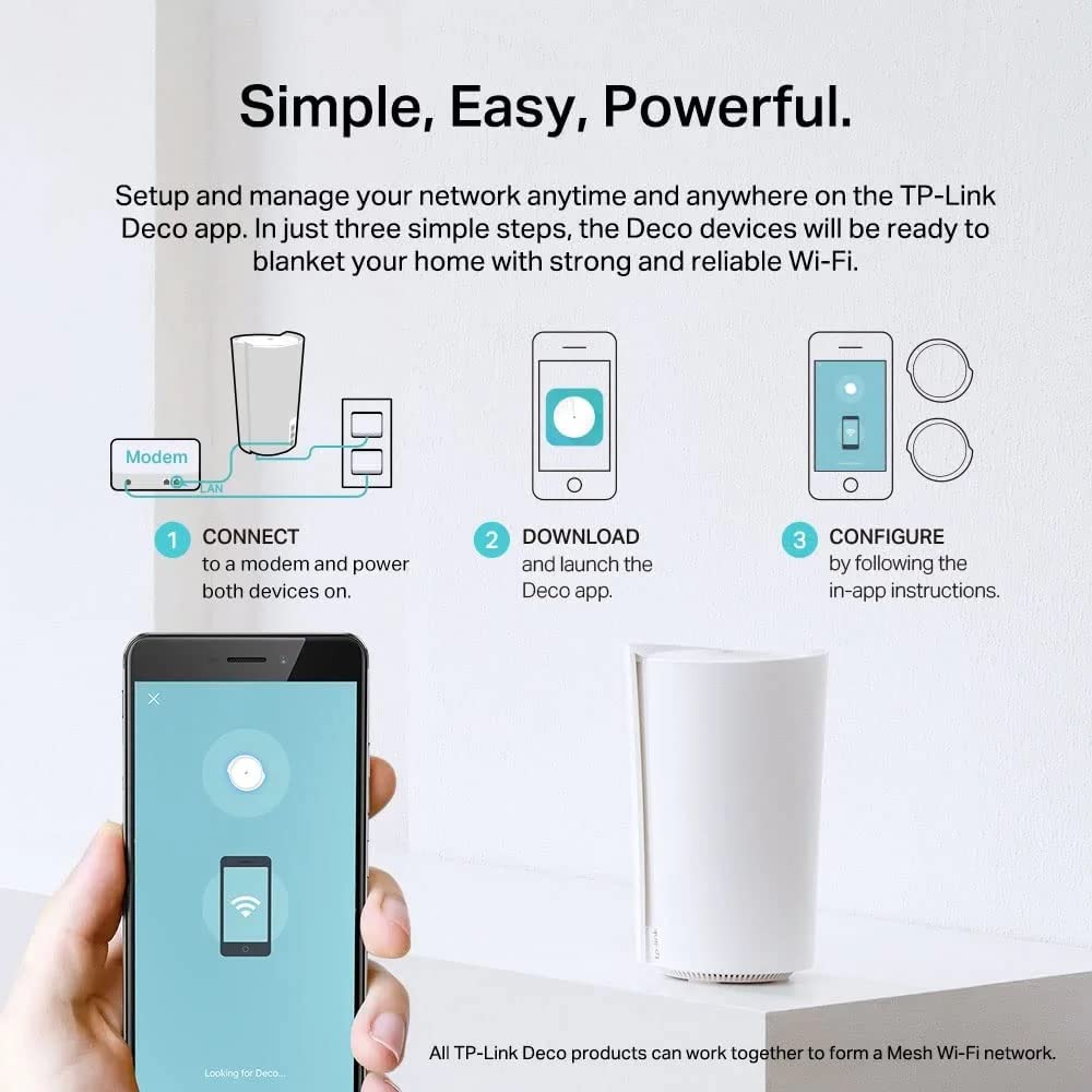 TP-Link Deco AX7800 Tri-Band Mesh WiFi 6 System (Deco X95) - 802.11ax, 2-Pack