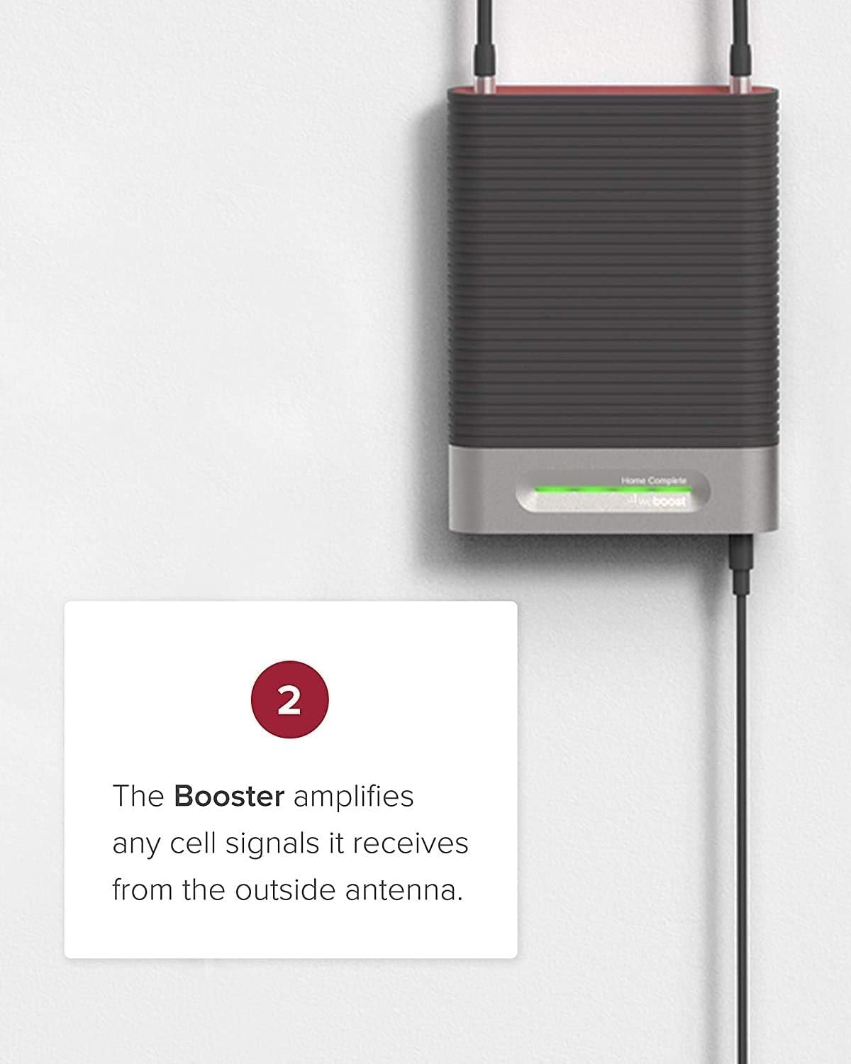 weBoost Home Complete (650145) Cell Phone Signal Booster Kit | 5G Compatible