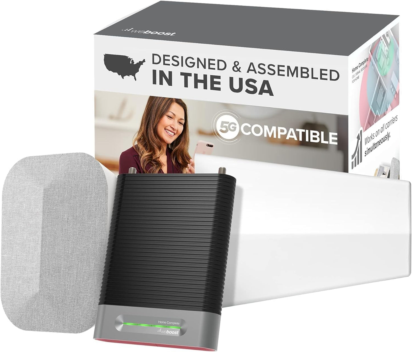 weBoost Home Complete (650145) Cell Phone Signal Booster Kit | 5G Compatible