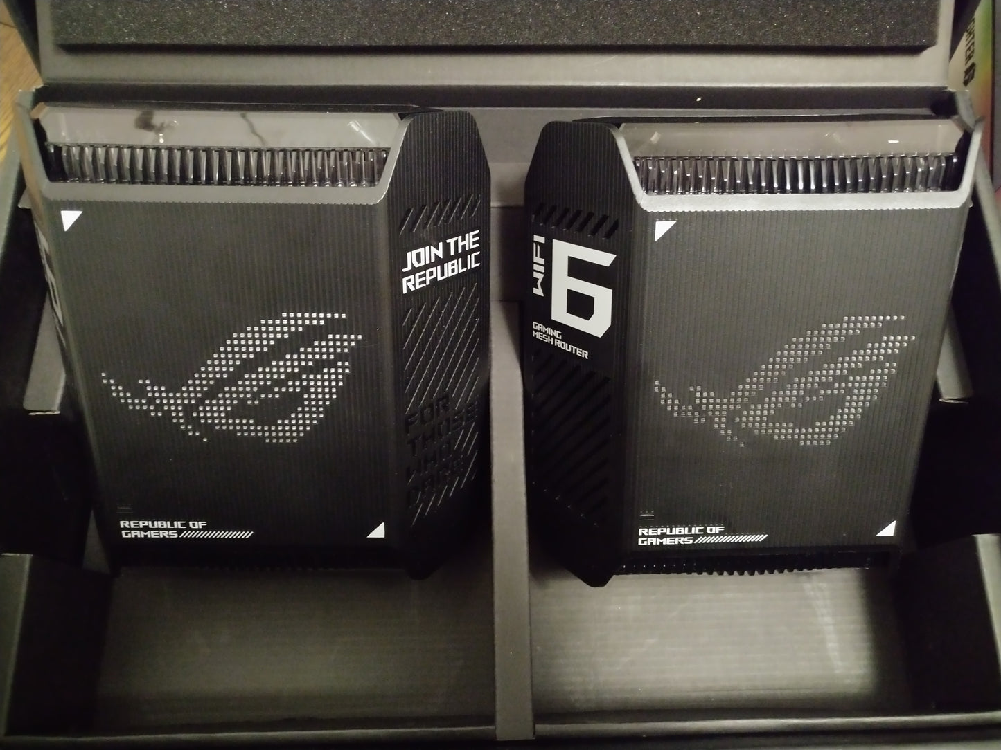 ASUS ROG Rapture GT6 (2PK) WiFi 6 Gaming Mesh System, Black