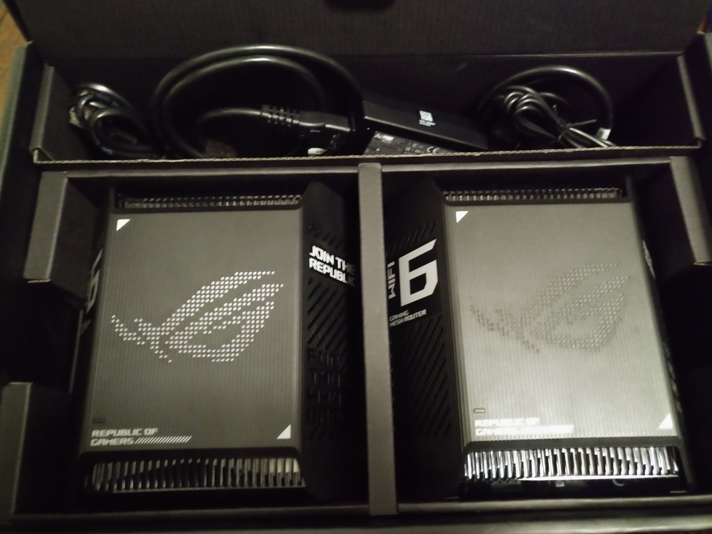ASUS ROG Rapture GT6 (2PK) WiFi 6 Gaming Mesh System, Black