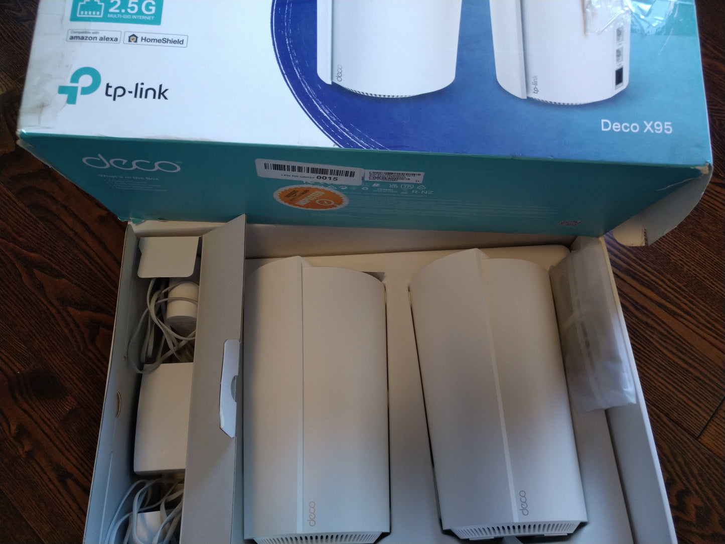 TP-Link Deco AX7800 Tri-Band Mesh WiFi 6 System (Deco X95) - 802.11ax, 2-Pack