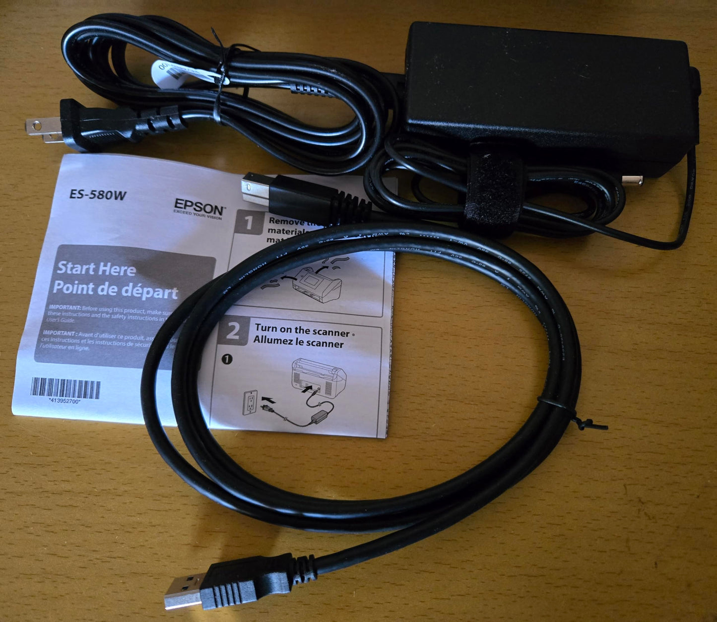 Epson Workforce ES-580W Wireless Color Duplex Desktop Document Scanner