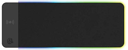 G Electronics Large RGB Gaming Mouse Pad with Wireless Phone Charger