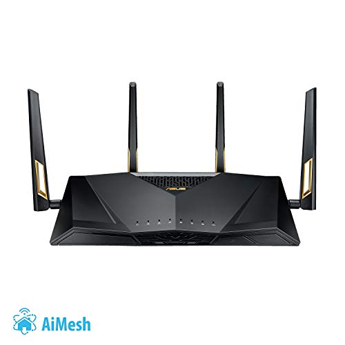 ASUS AX6000 WiFi 6 Gaming Router (RT-AX88U) - 8 GB Ports, AiMesh 9.5 / 10