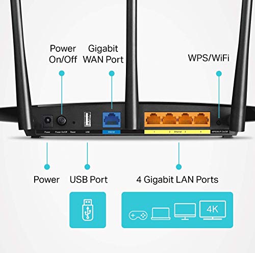 TP-Link AC1900 Smart WiFi Router - High Speed MU- MIMO (Archer A9)
