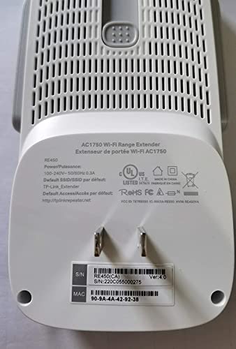 TP-Link AC1750 WiFi Extender (RE450) - Up to 1750Mbps, Dual Band