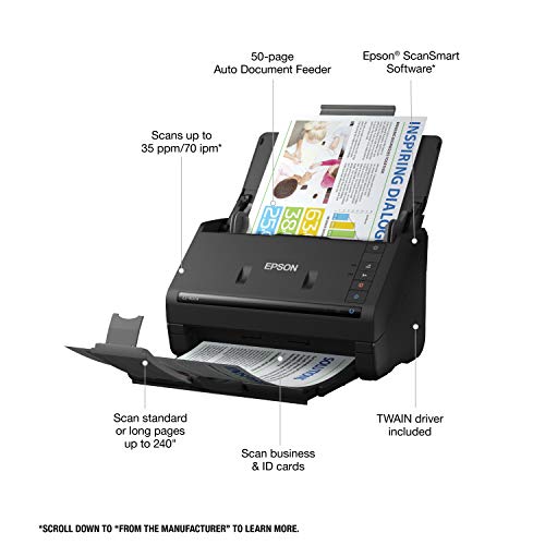 Epson Workforce ES-400 II Color Duplex Desktop Document Scanner