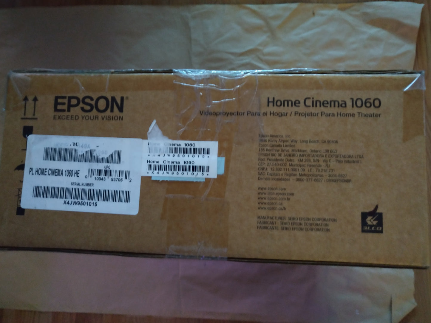 Epson Home Cinema 1060 Full HD 1080p 3,100 lumens