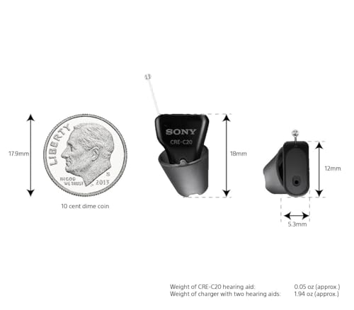 Sony CRE-C20 Self-Fitting OTC Hearing Aids, 8.5 / 10
