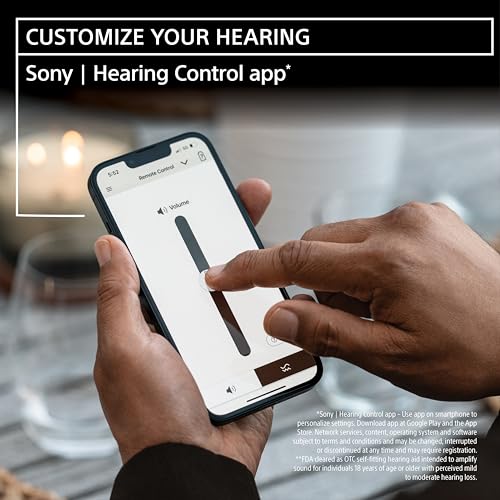 Sony CRE-C20 Self-Fitting OTC Hearing Aids, 8.5 / 10