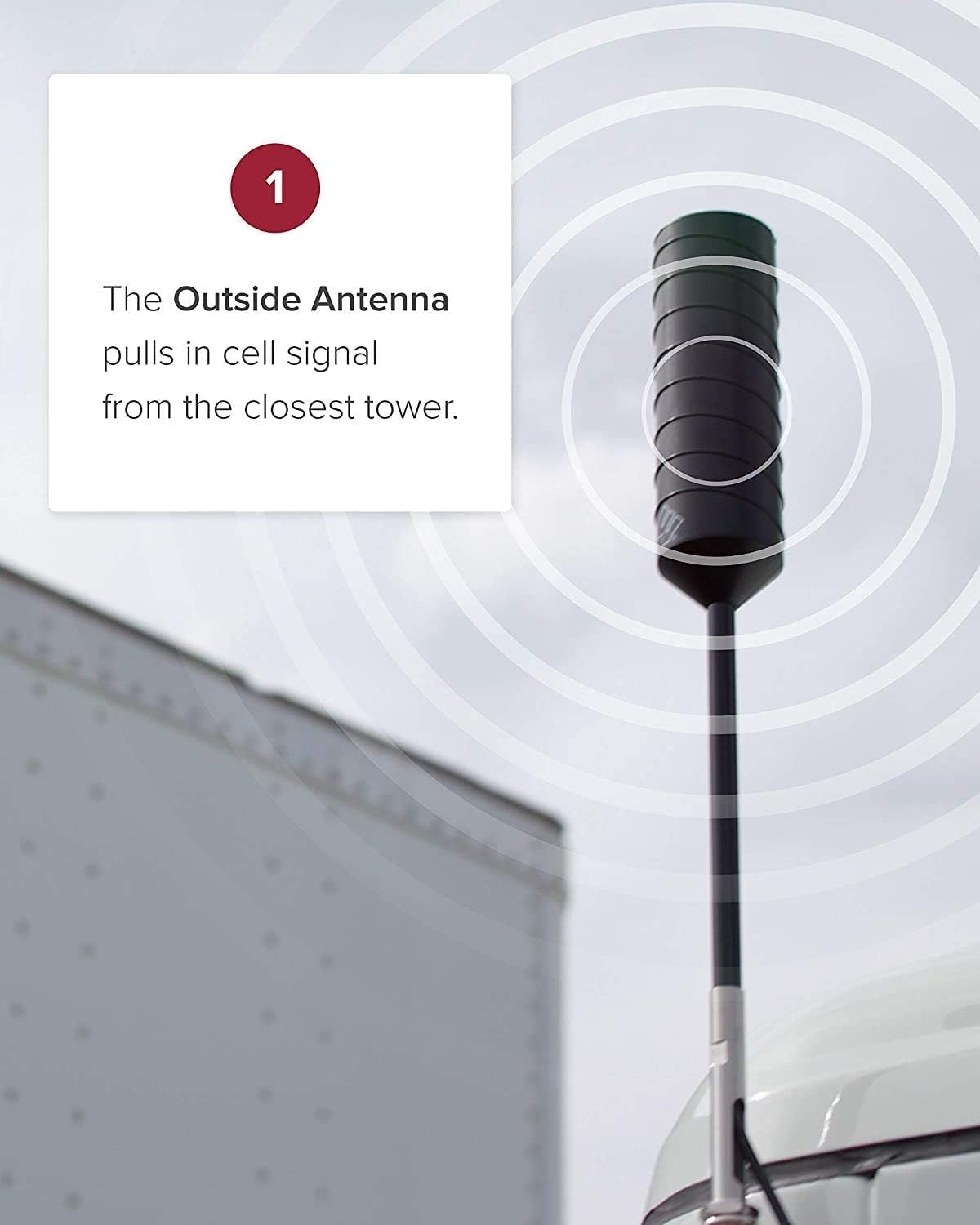 weBoost Drive Sleek OTR (470235F) Truck Cell Phone Signal Booster