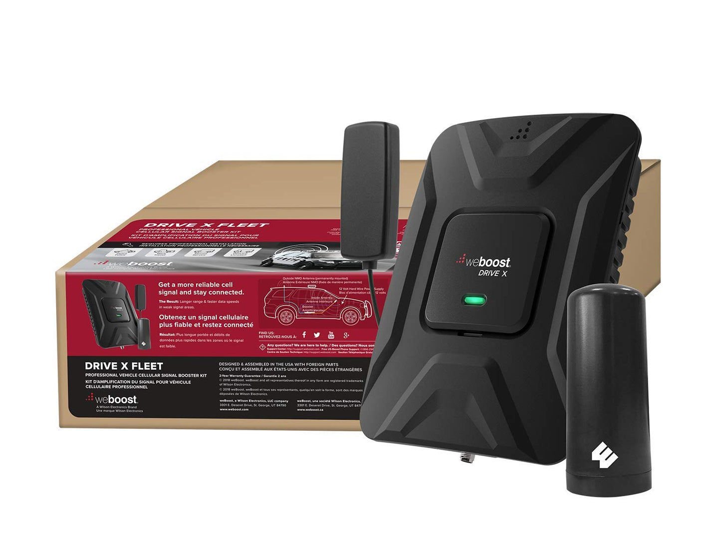 weBoost Drive X Fleet (653021) Cell Phone Signal Booster for Any Fleet Vehicles