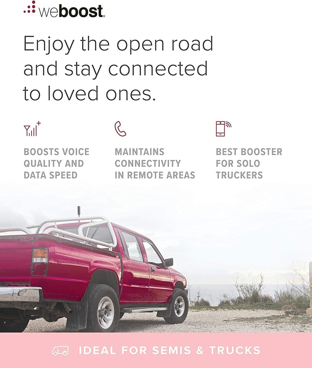 weBoost Drive Sleek OTR (470235F) Truck Cell Phone Signal Booster