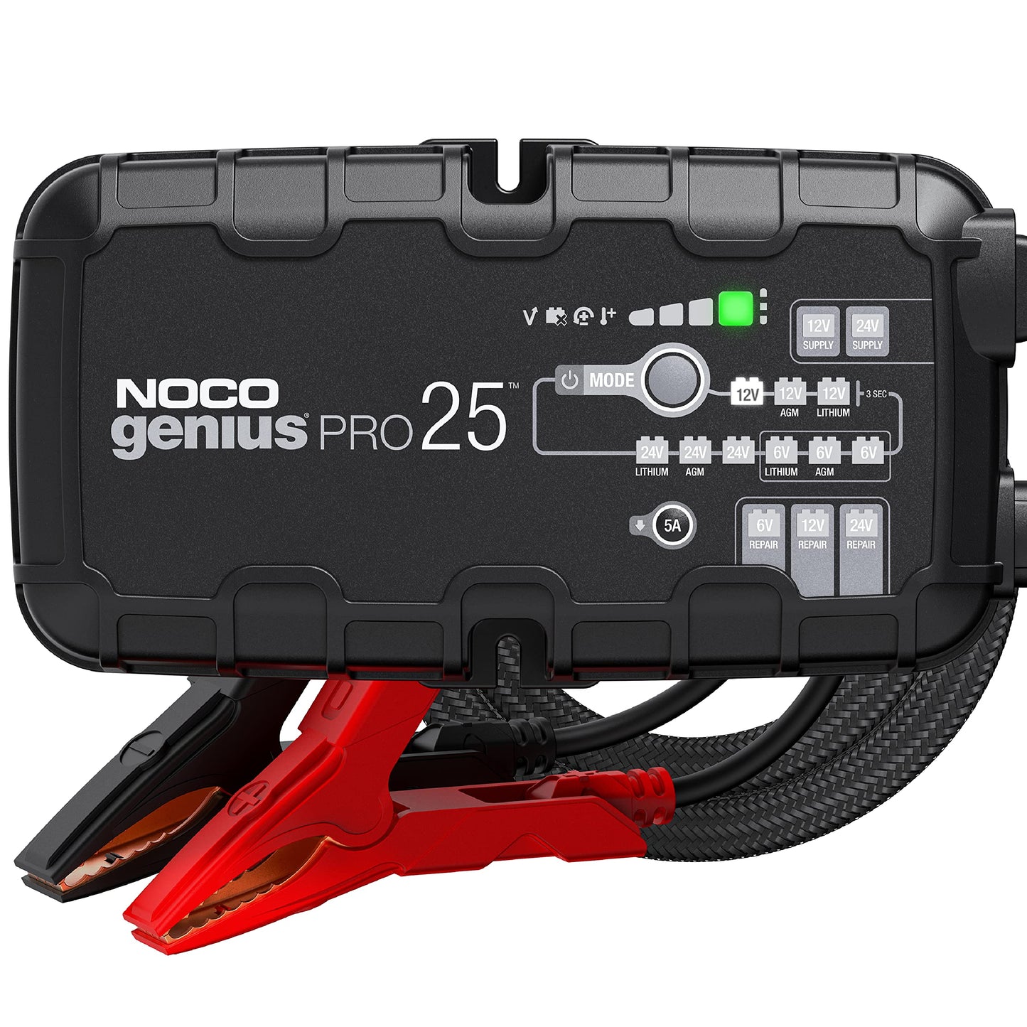 NOCO GENIUSPRO25: 25A 6V/12V/24V Professional Smart Battery Charger