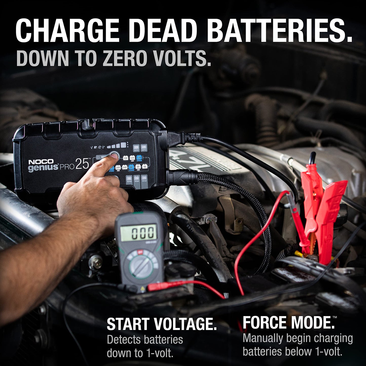 NOCO GENIUSPRO25: 25A 6V/12V/24V Professional Smart Battery Charger