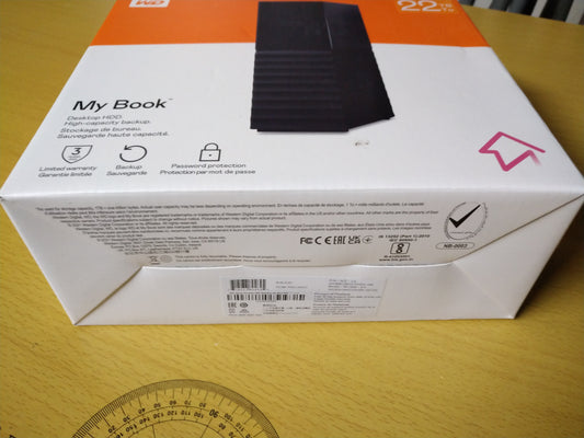 WD 22TB My Book  WDBBGB0220HBK-NESN