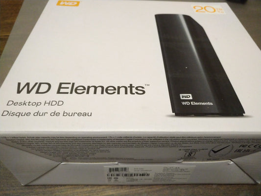 Western Digital 20TB Elements Desktop Hard Drive