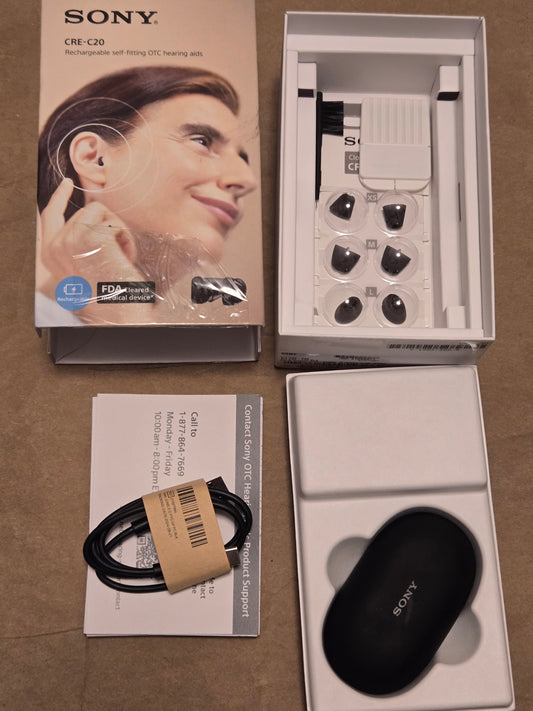 Sony CRE-C20 Self-Fitting OTC Hearing Aids, 8.5 / 10