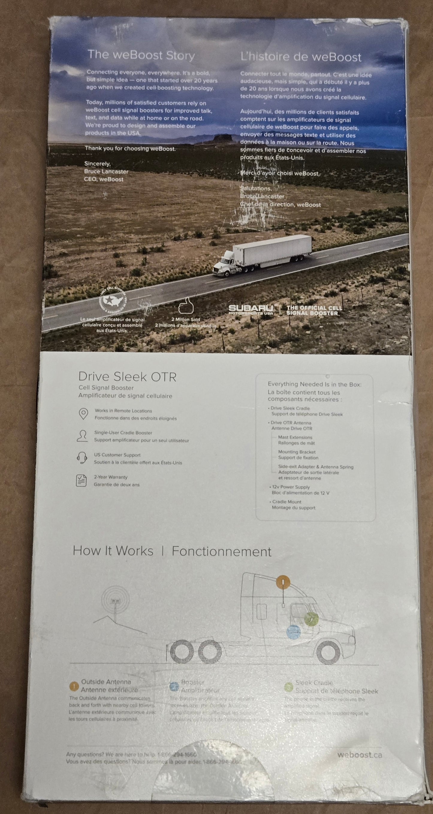 weBoost Drive Sleek OTR (470235F) Truck Cell Phone Signal Booster