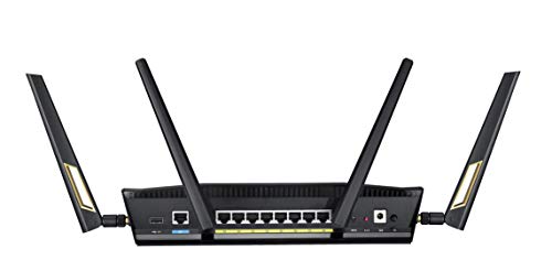ASUS AX6000 WiFi 6 Gaming Router (RT-AX88U) - 8 GB Ports, AiMesh