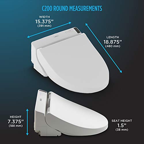 TOTO SW2043R#12 C200 Electronic Bidet Toilet Cleansing Water, Heated Seat, Deodorizer, Dryer, Beige