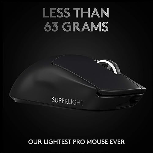 Logitech G PRO X Superlight Gaming Mouse, Black