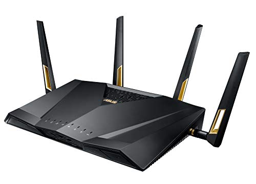 ASUS AX6000 WiFi 6 Gaming Router (RT-AX88U) - 8 GB Ports, AiMesh
