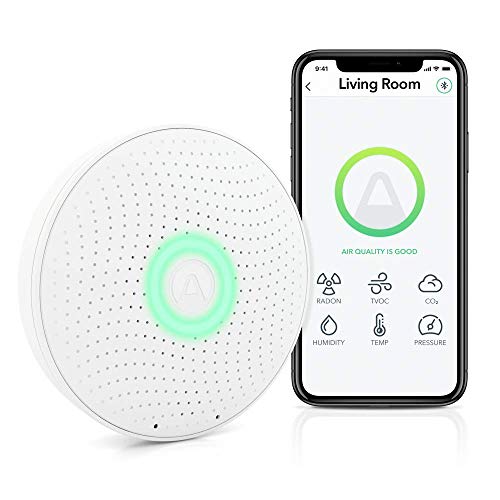 AIRTHINGS Wave Plus Indoor Air Quality Monitor, White